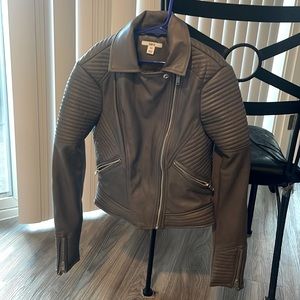 XXS faux leather jacket, brand new never worn